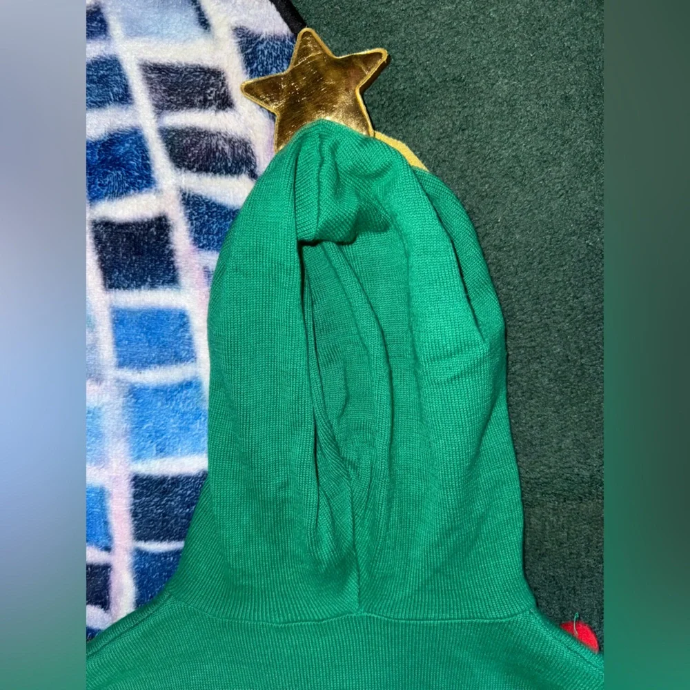 MAD Engine Green Holiday Dress‎ Costume with Red and White Accents